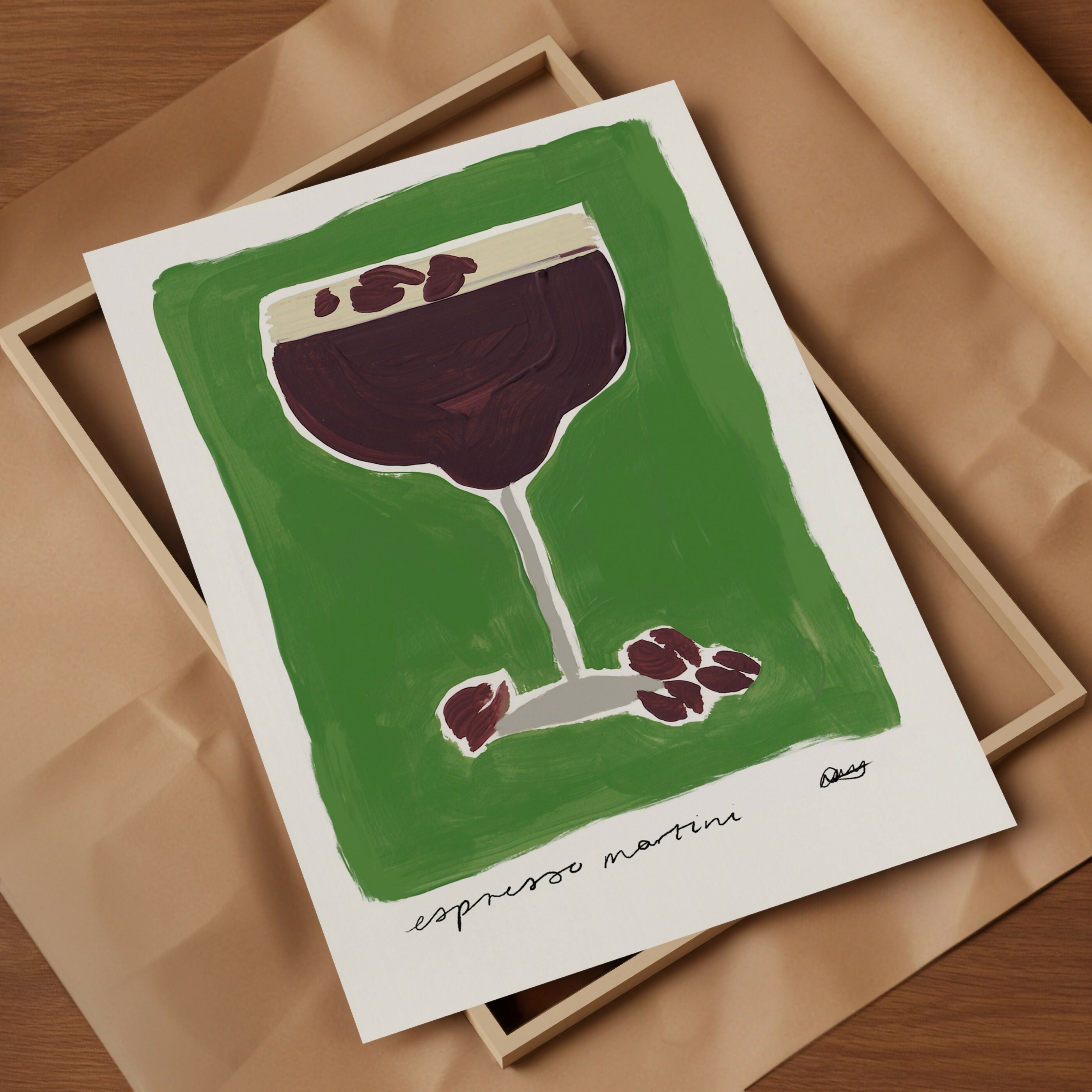 Espresso Martini Cocktail Art Print