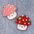 Pink Kawaii Mushroom Enamel Pin