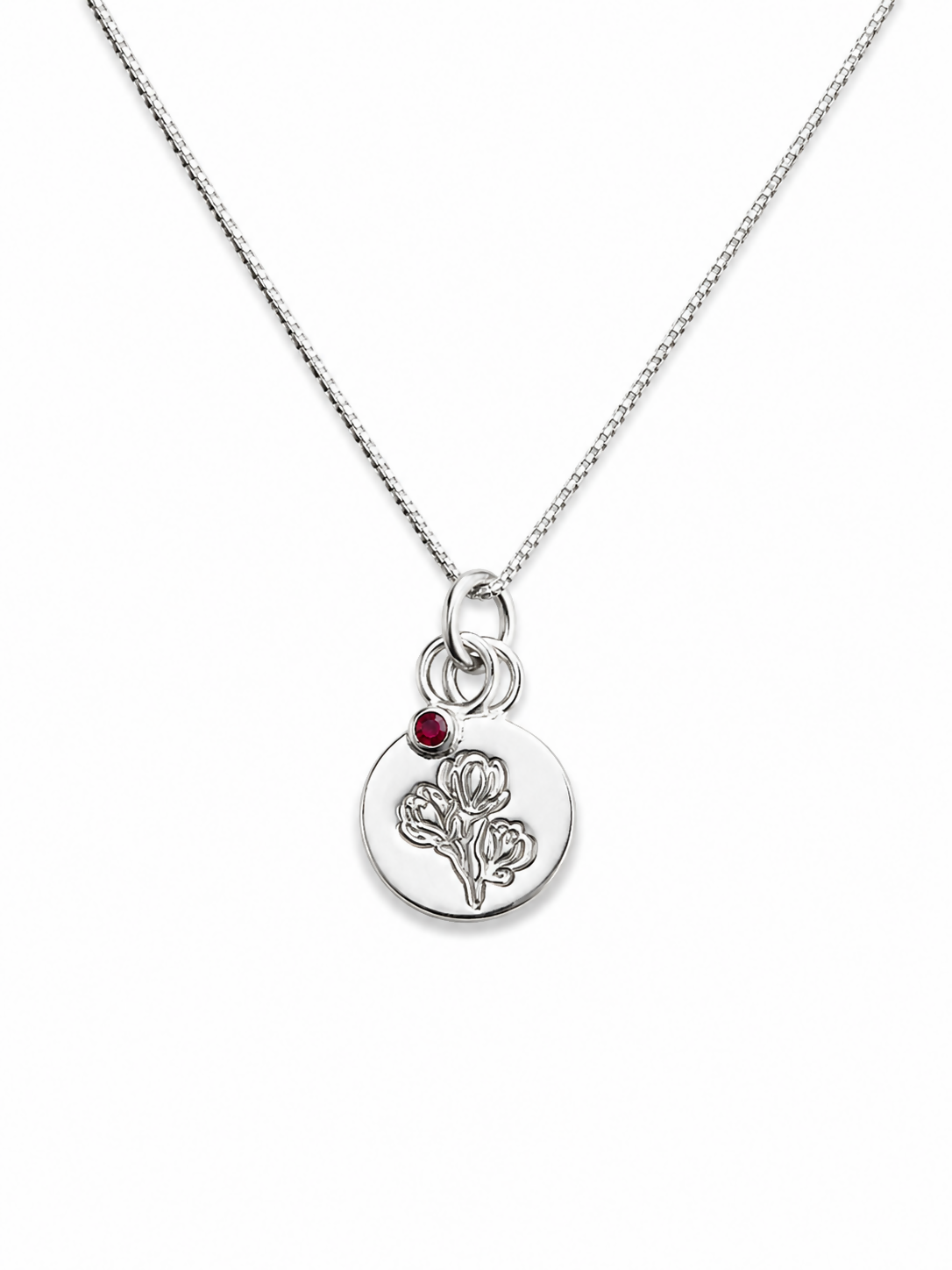 Ruby Blossom Pendant