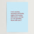 Monday Mornings Print in Blue