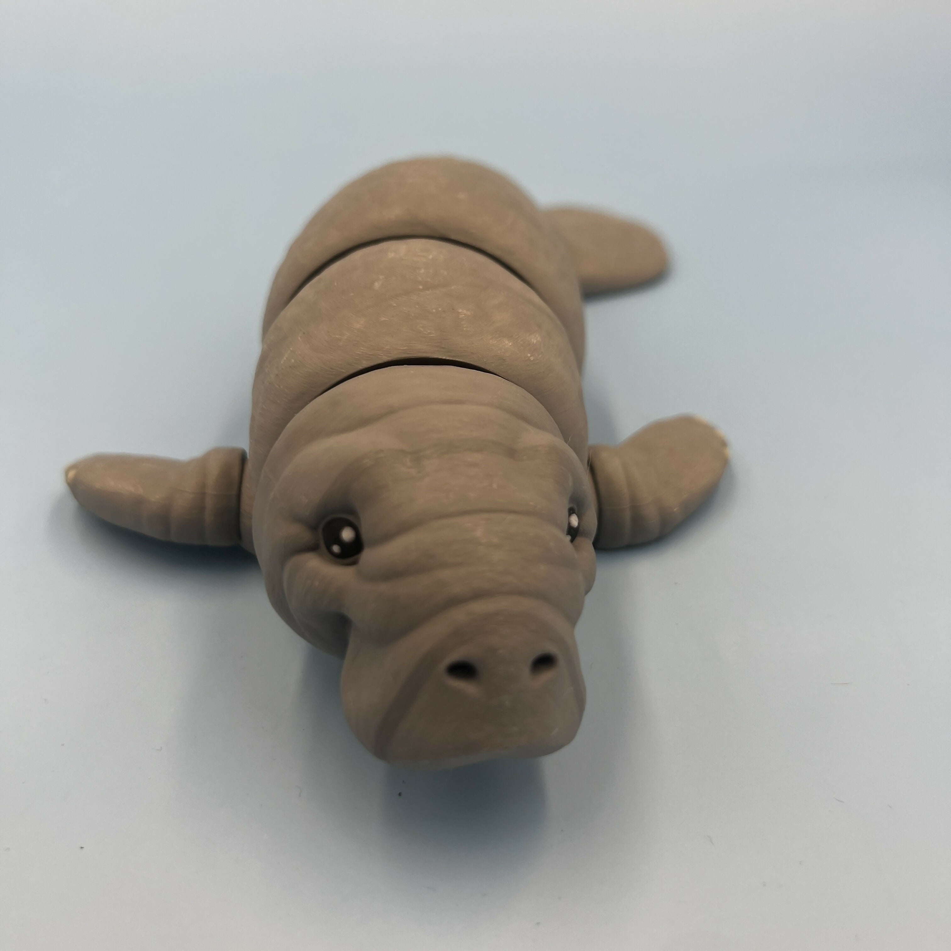 3D Printed LARGE: Articulated Sensory Fidget Animals friends Manatee 22cm