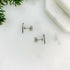 Black & White Bunny Rabbit Stud Earrings