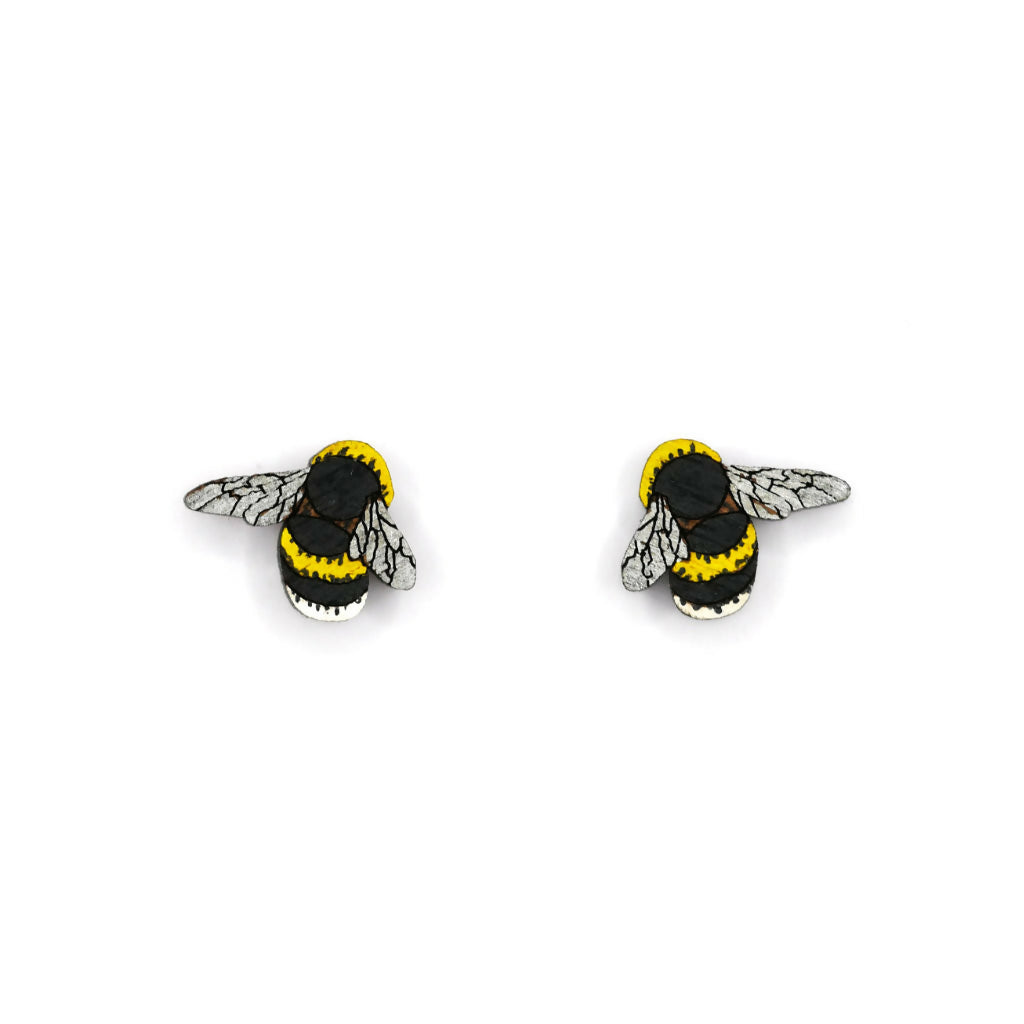 Bumble Bee Stud Earrings