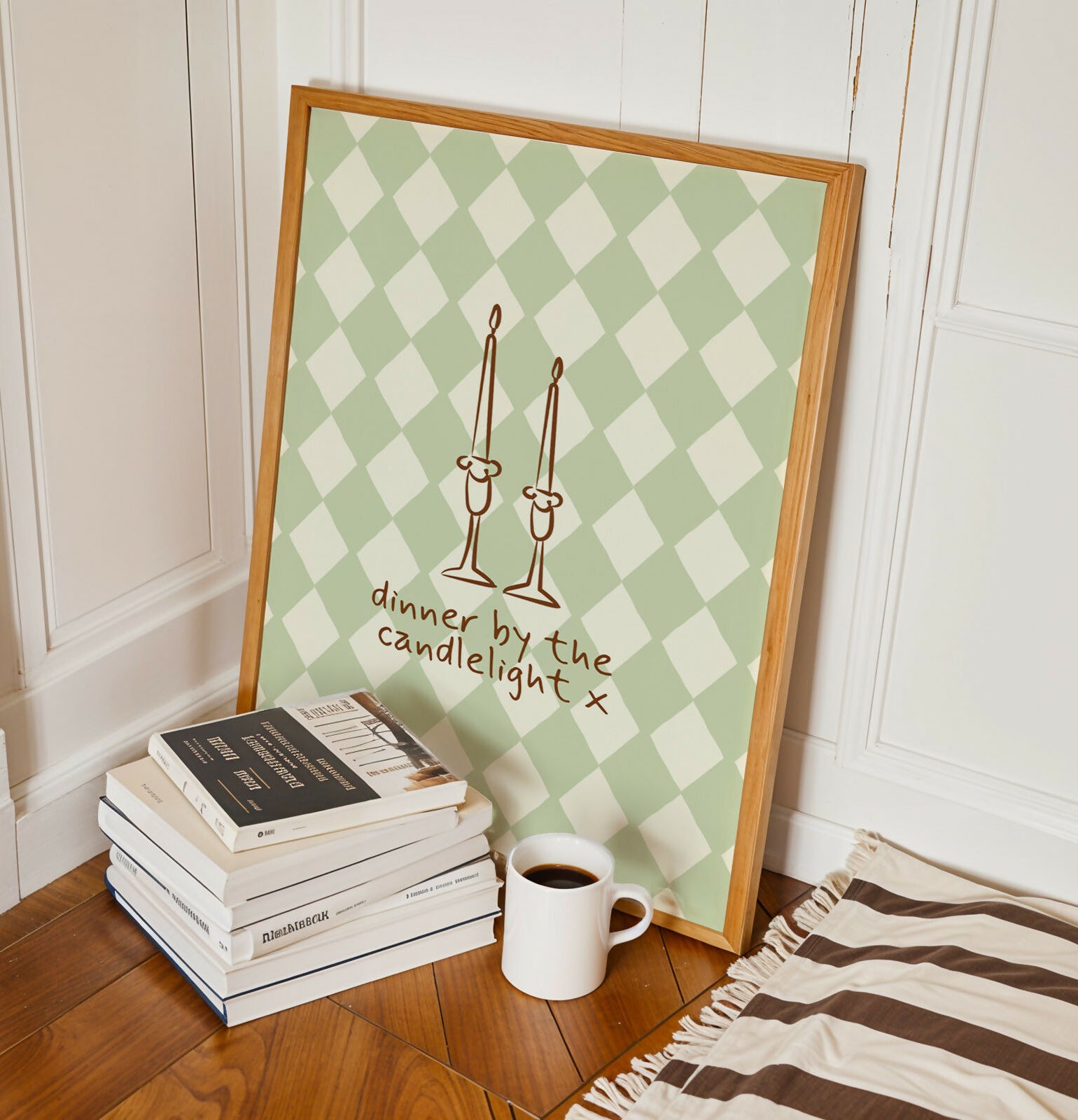 Dinner By The Candlelight Print