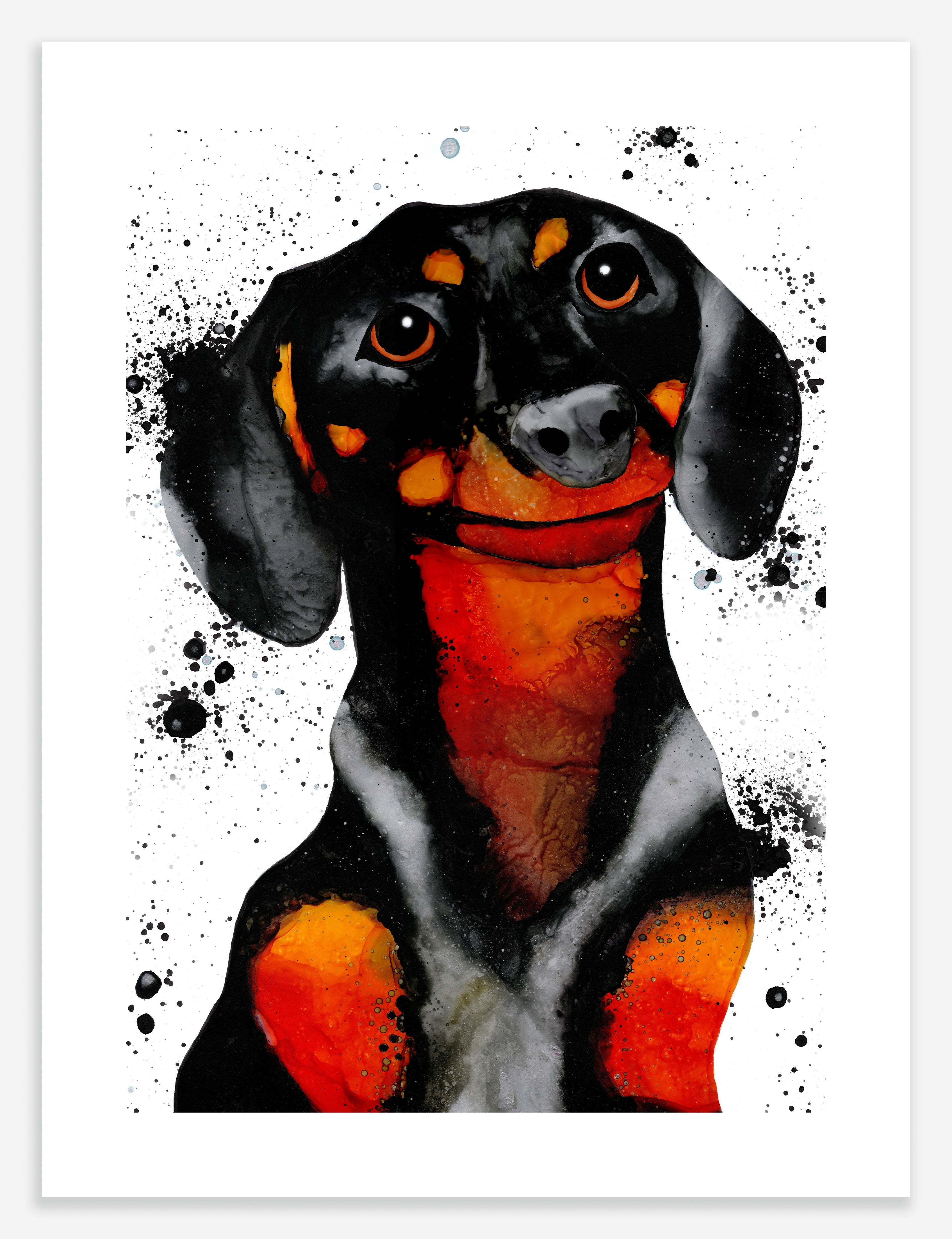 Original Artwork - Titled Ember (Dachshund)
