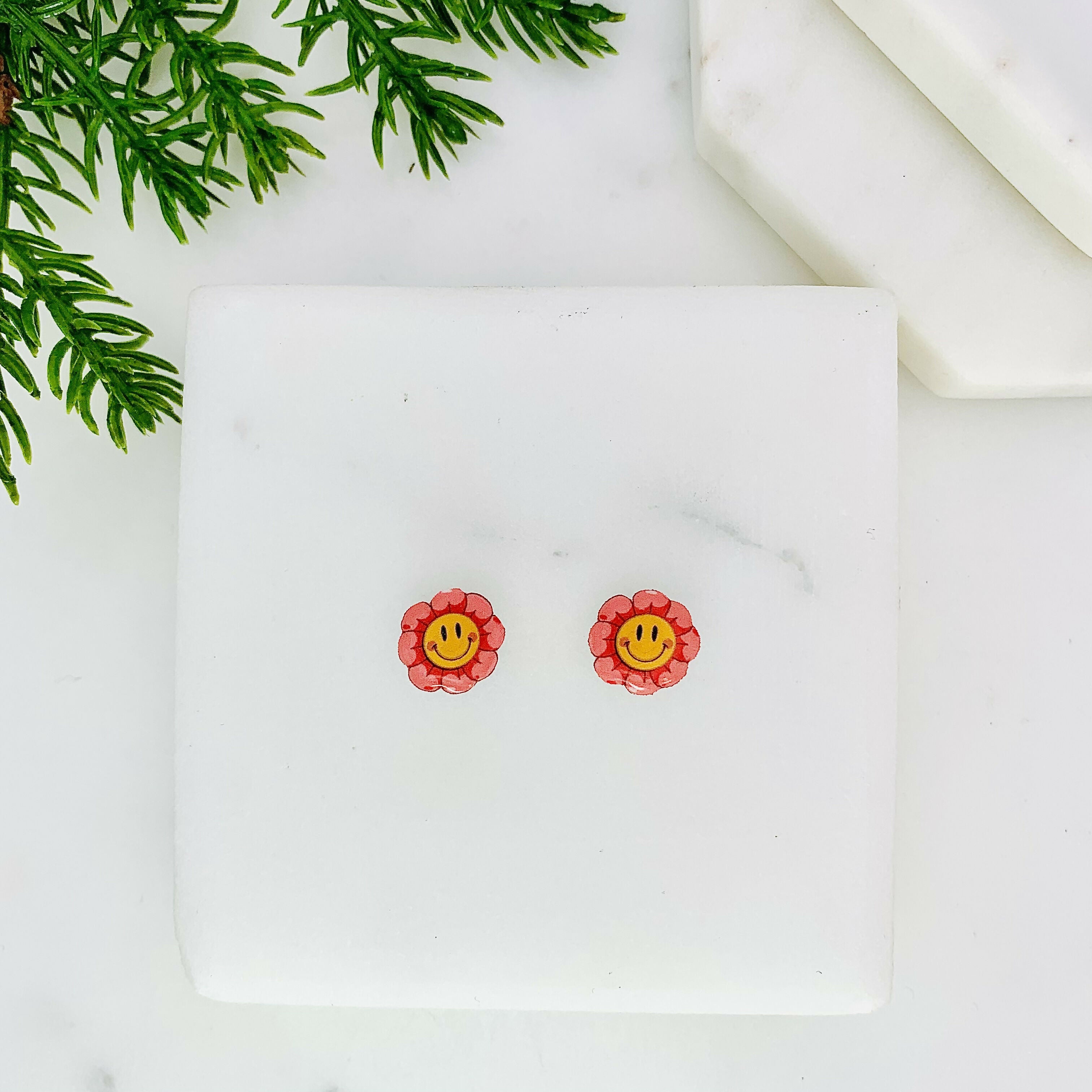 Happy Flower Stud Earrings