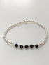 Super Skinny Gemstone Sterling Silver Bracelet - Handmade