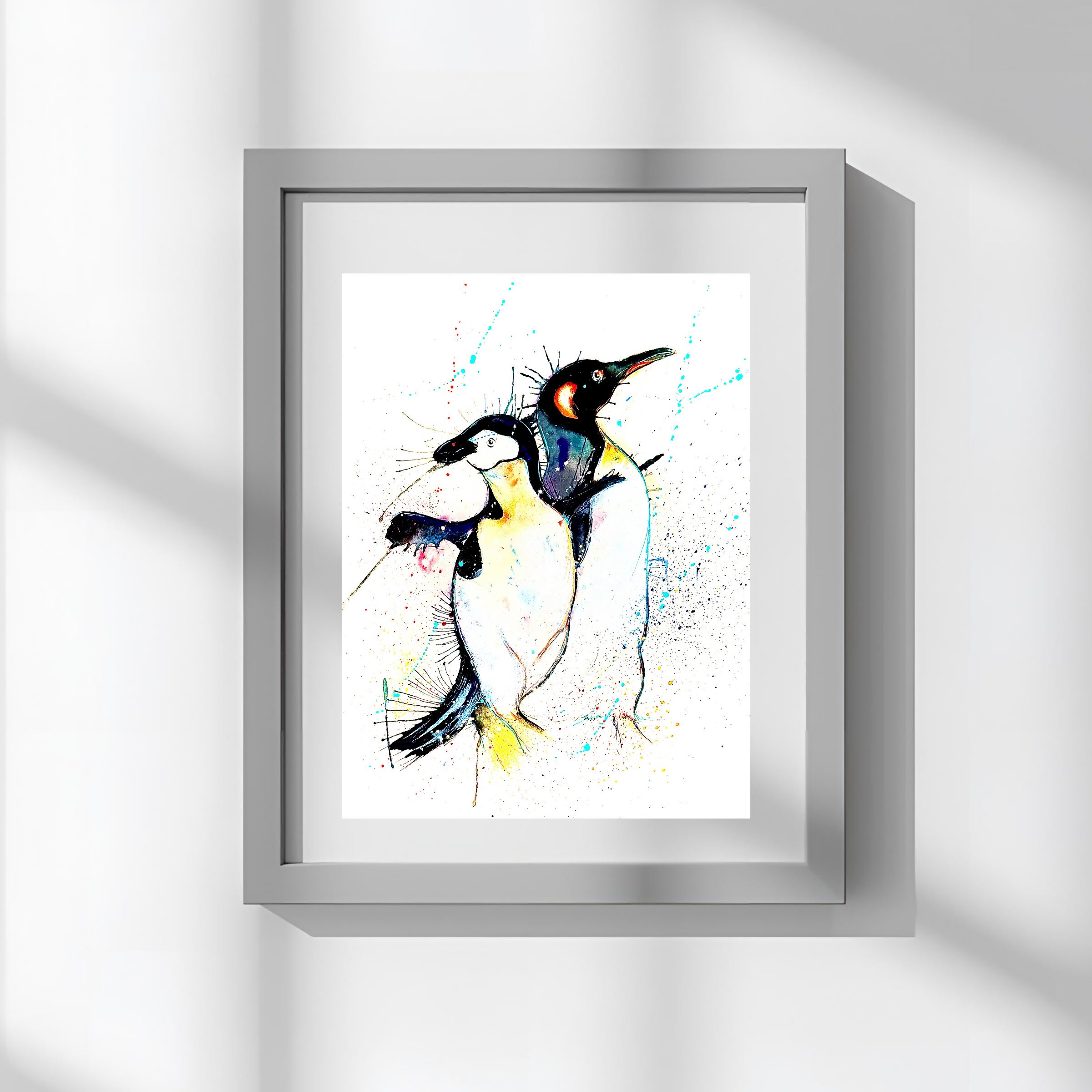DANCING PENGUINS, PART OF THE 'ANIMAL ART COLLECTION'