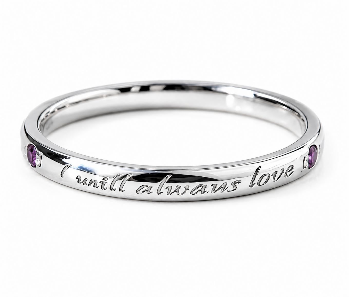 Sterling Silver Ruby Forever Band Ring