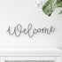 Welcome: Wire Wall Sign