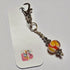DECORATIVE GLASS BAG CHARM/KEYRING