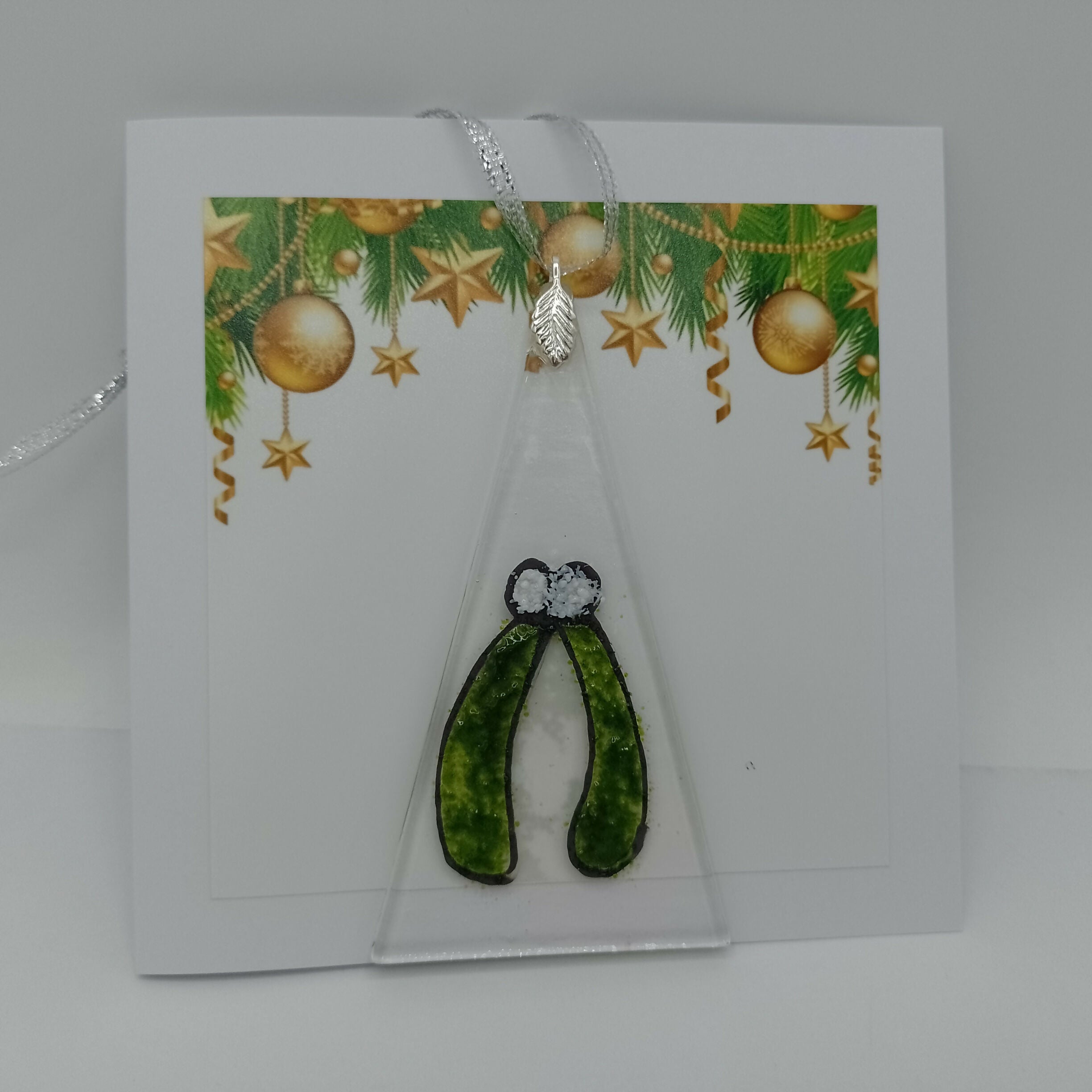 Fused Glass Christmas Card