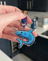Blue Shark Keyring