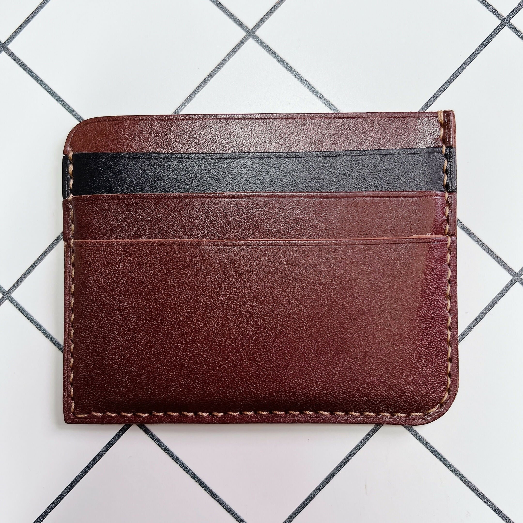 3 Slots Leather Card Holder