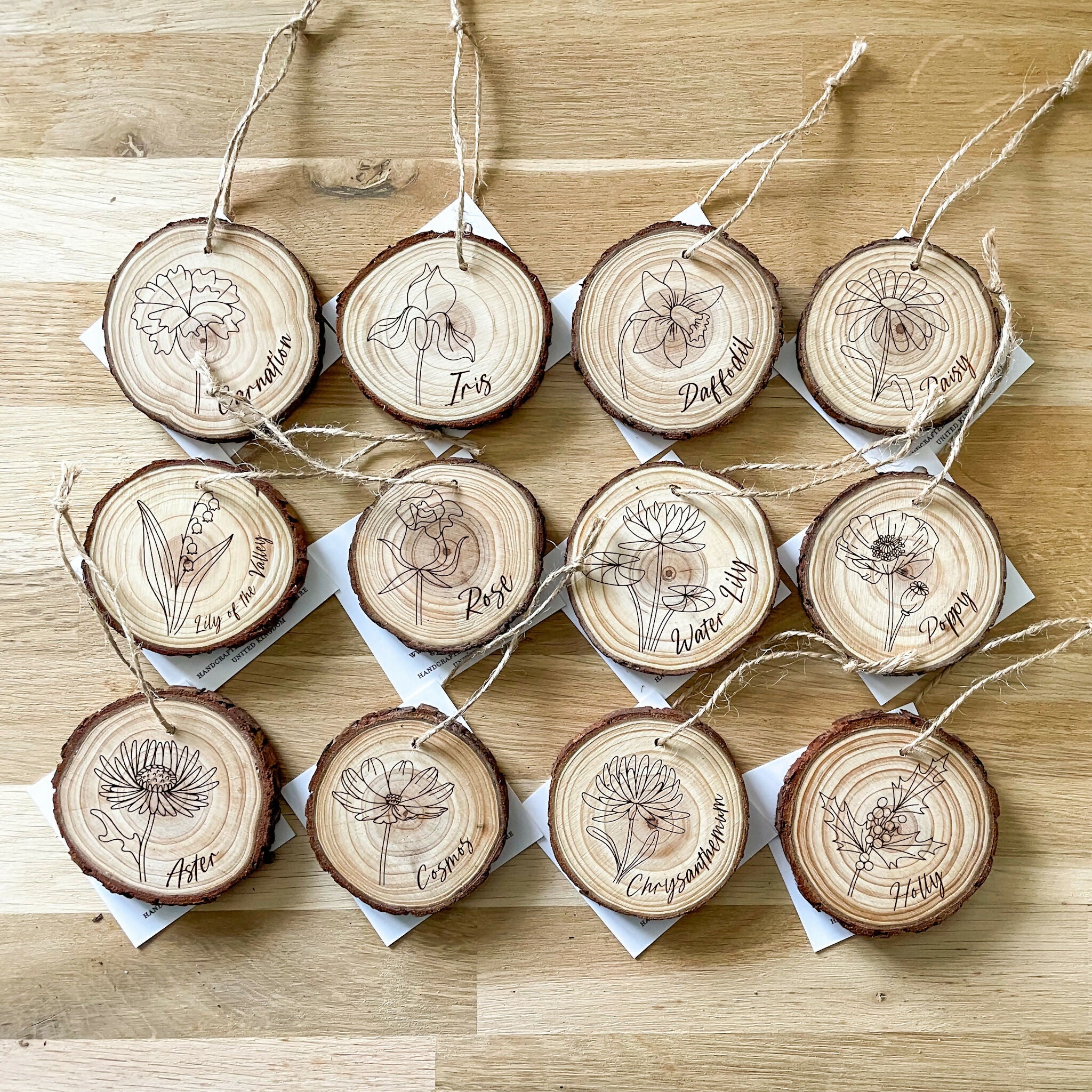 Birth Flower Hanging Decorations