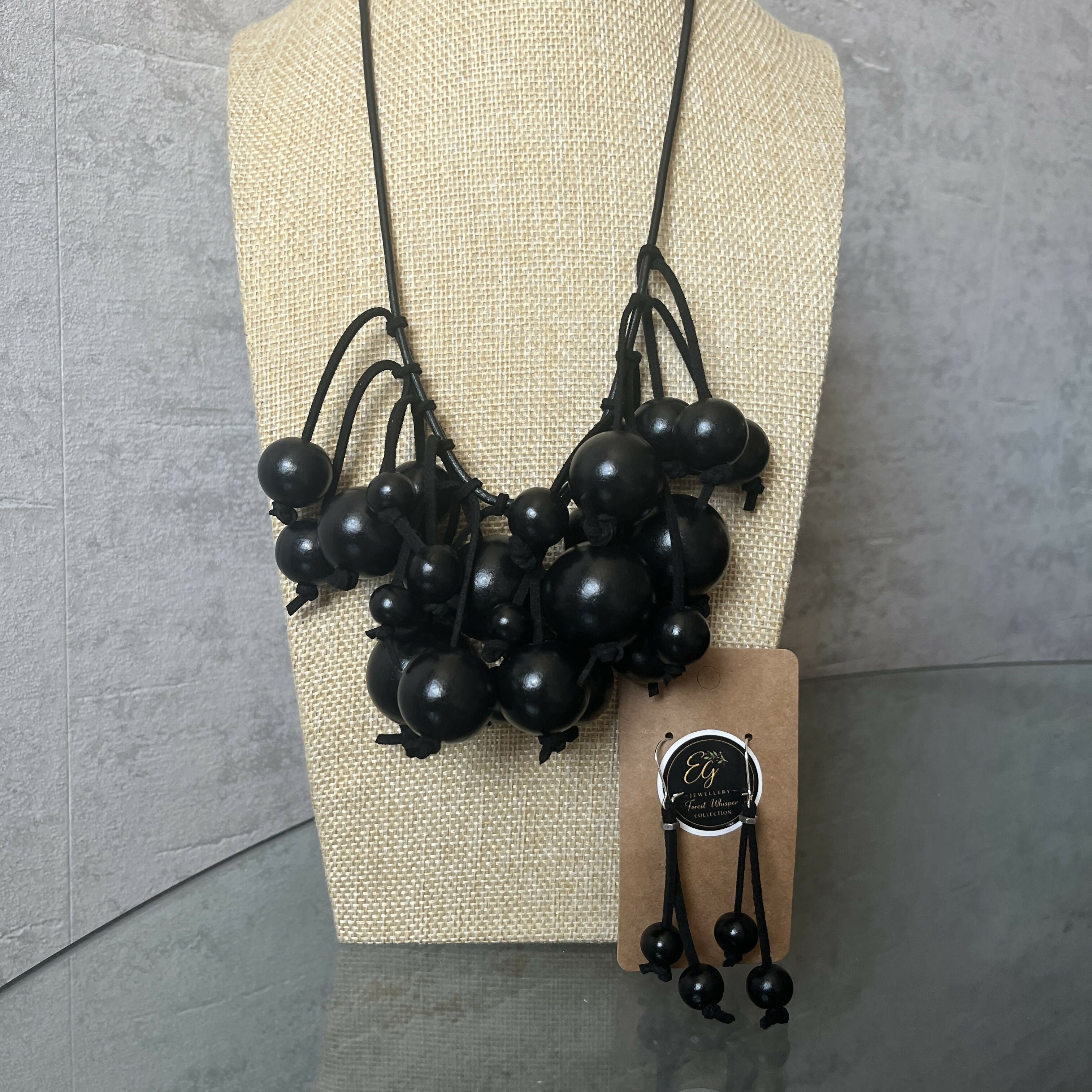 Midnight Berries Set – Necklace & Earrings