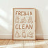 Fresh and Clean Cat Print