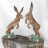 Boxing Hares 2 piece Sculpture