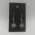Pink Enamel Flower Earrings