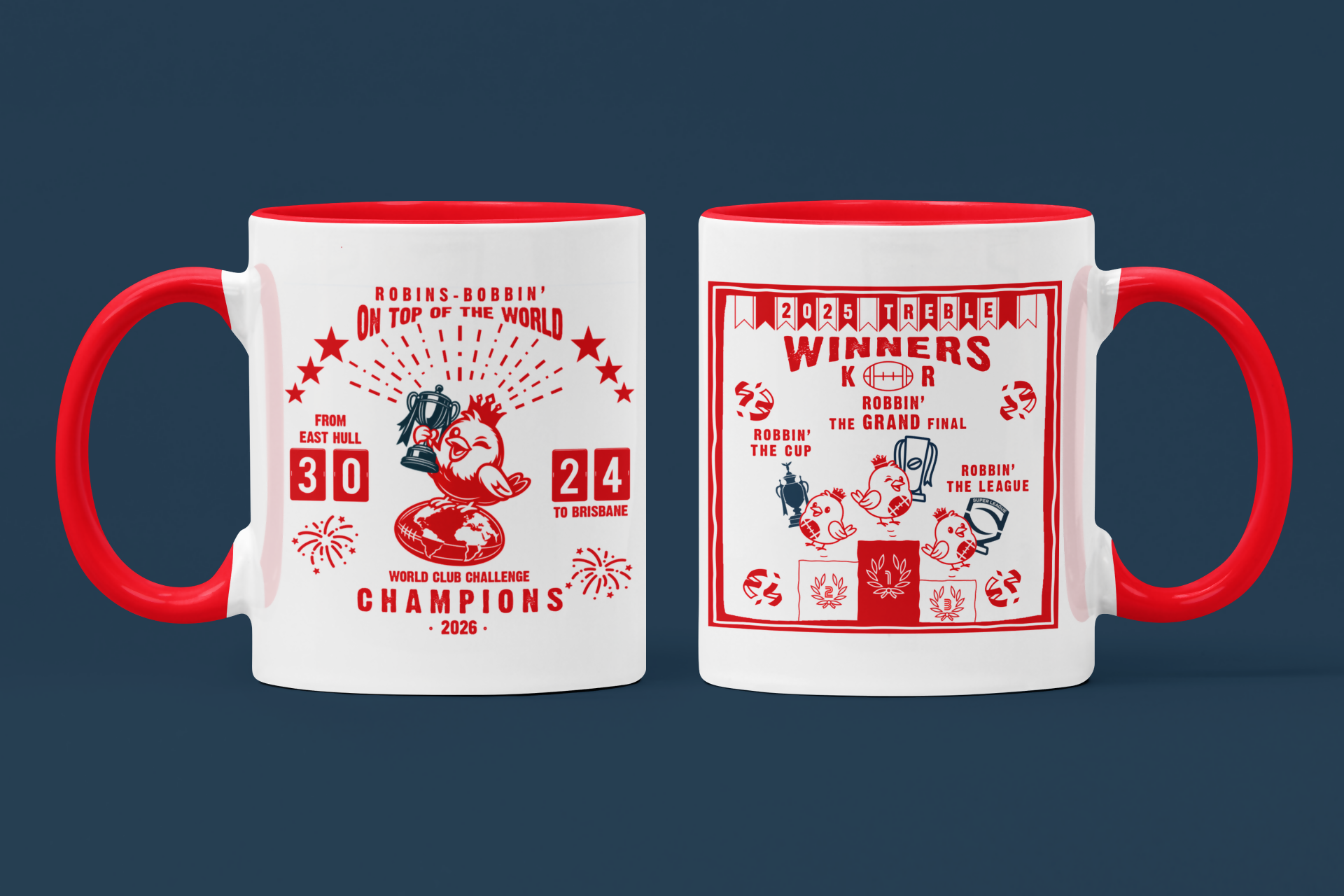 Hull KR Mug CHAMPION ROBINS Design