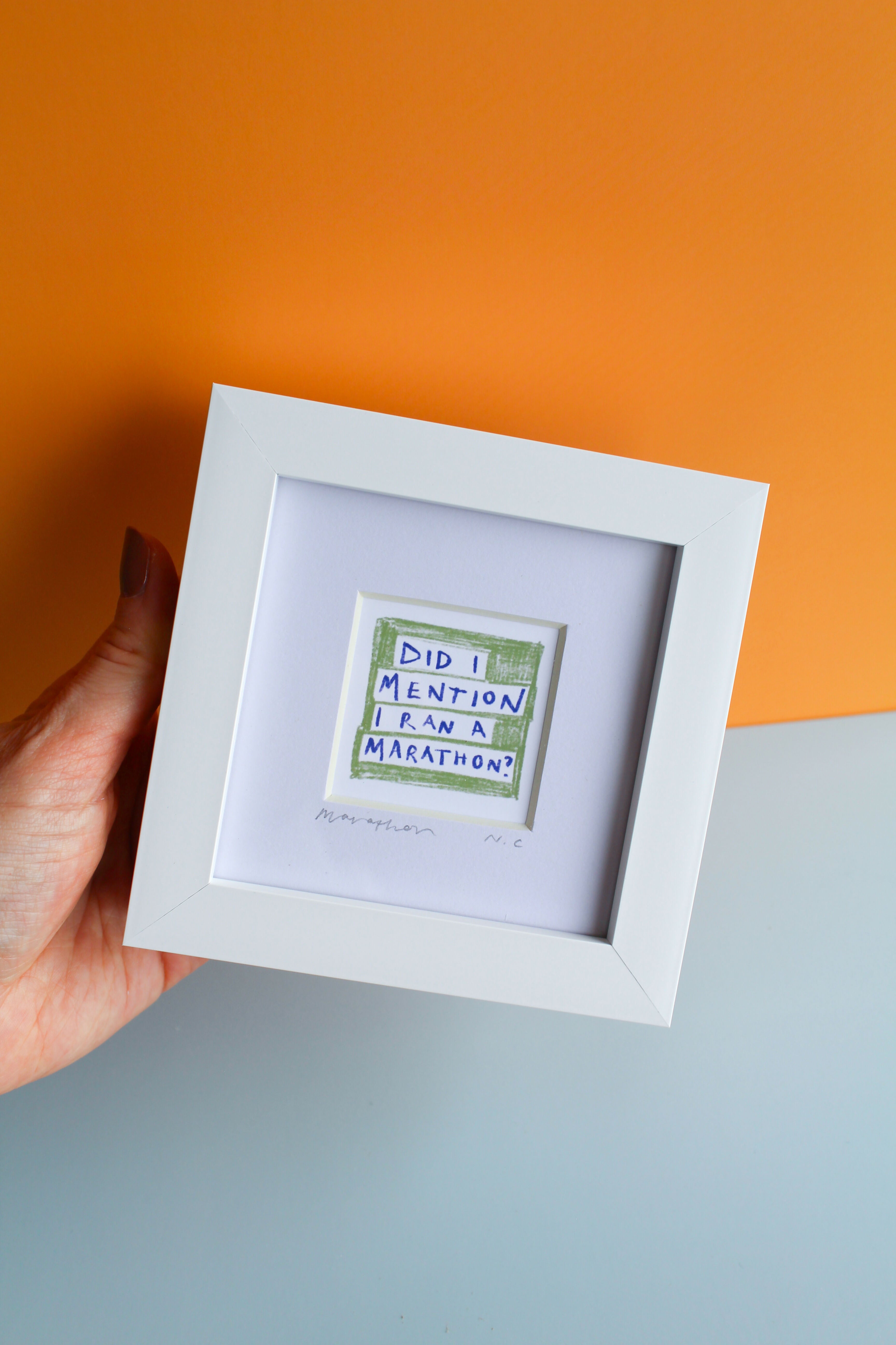 Funny Marathon Mini Print