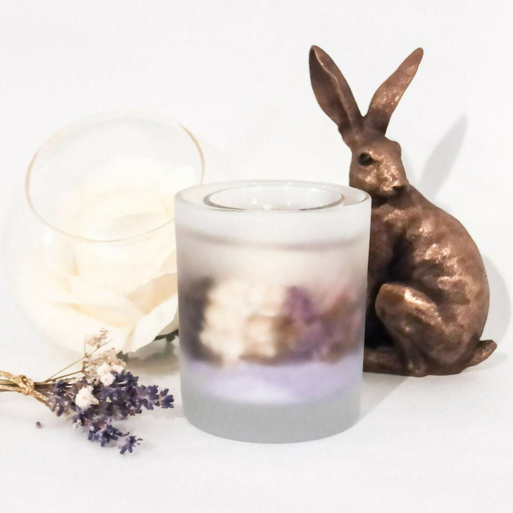 Lavender Haze Frosted Botanical Candle