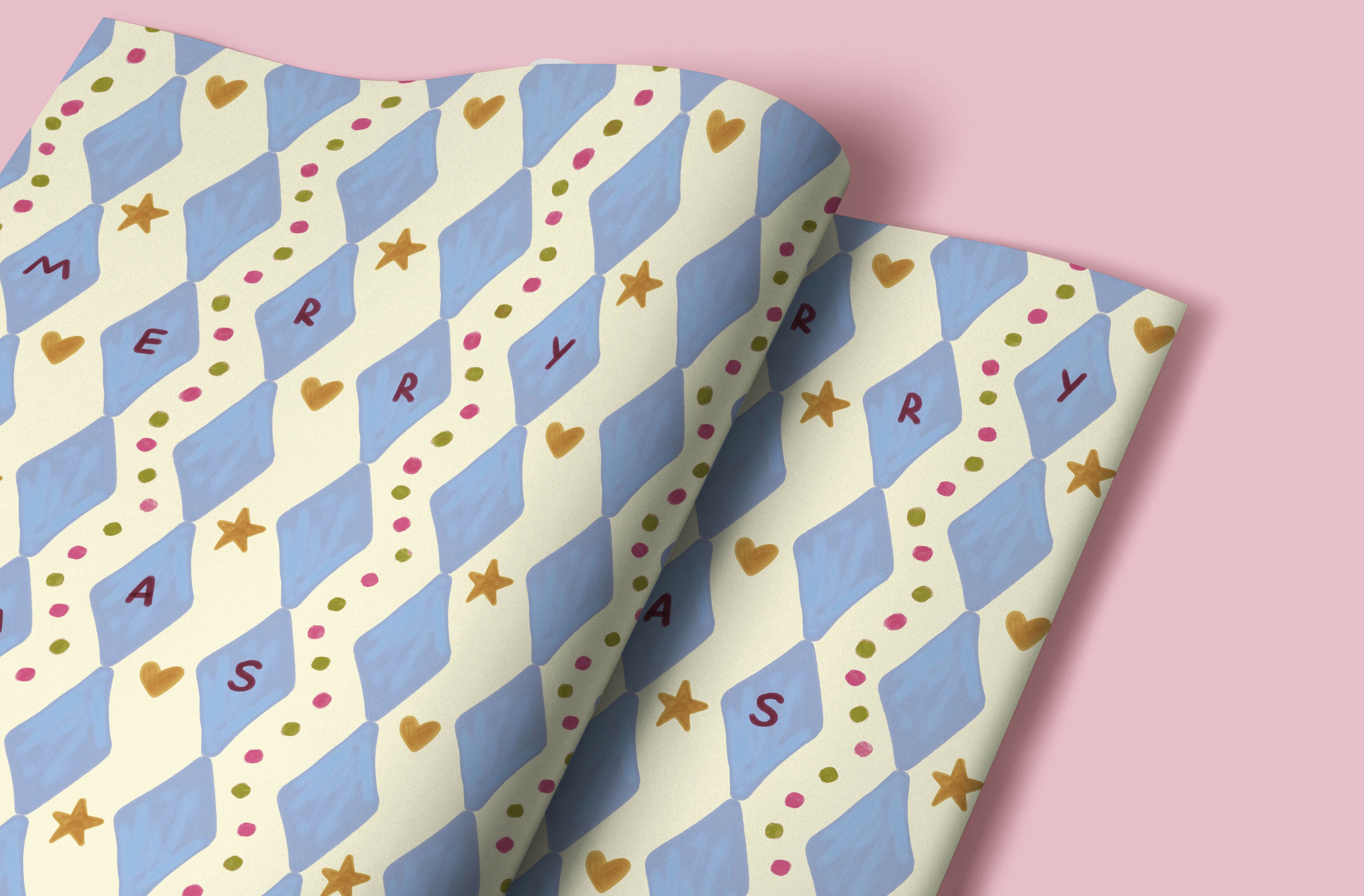 Merry Xmas Pattern Gift Wrap