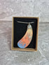 Unique Hand Crafted Tear Drop Shaped Pendant With a Fiery Textured Pattern