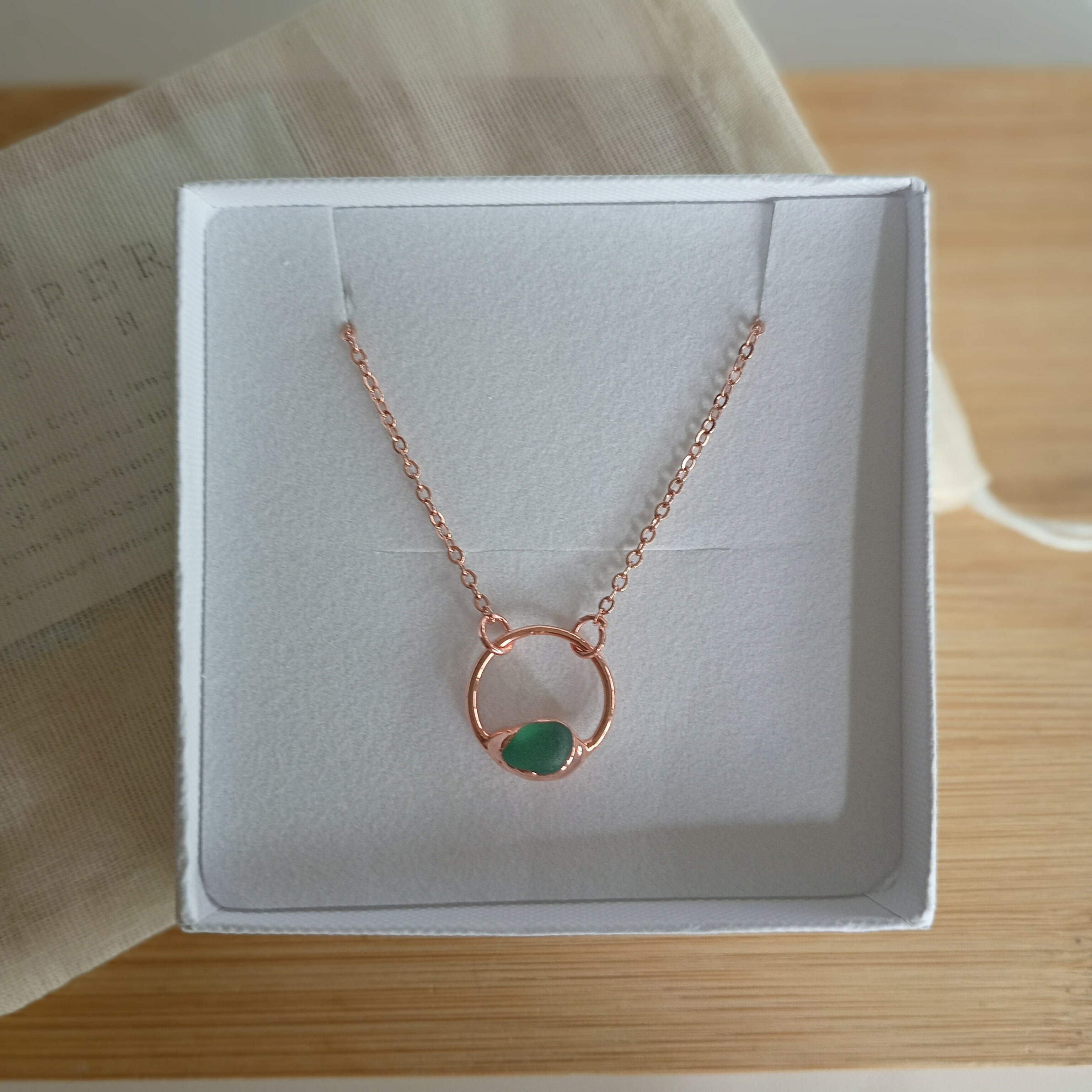 Seaglass Moon Necklace