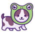 Frog Hat Cat Sticker
