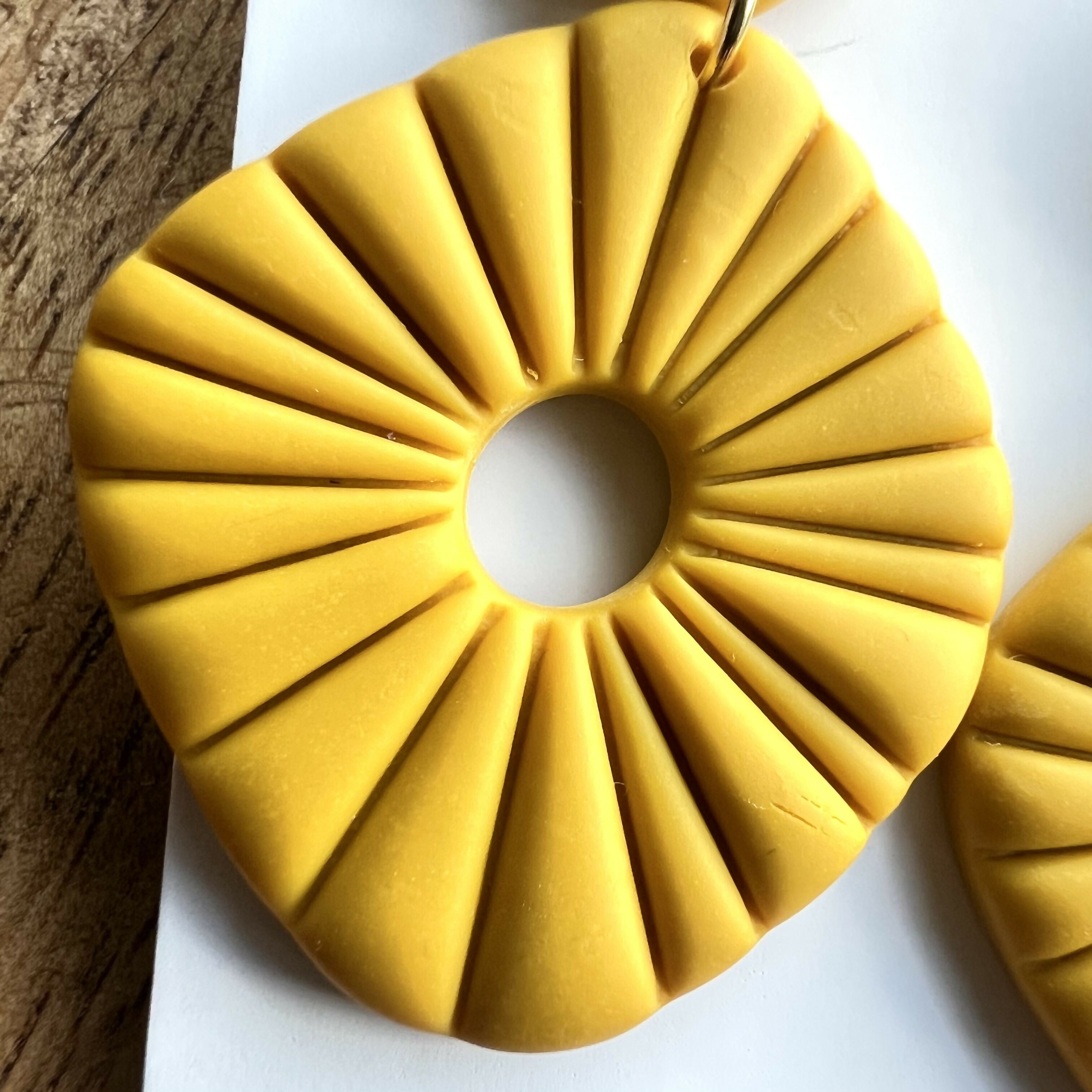 Organic Shape Polymer Clay Earrings/Modern Statement Dangle Earrings