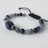 UNISEX HEALING CRYSTAL THROAT CHAKRA BRACELET WITH AROMATHERAPY BEADS