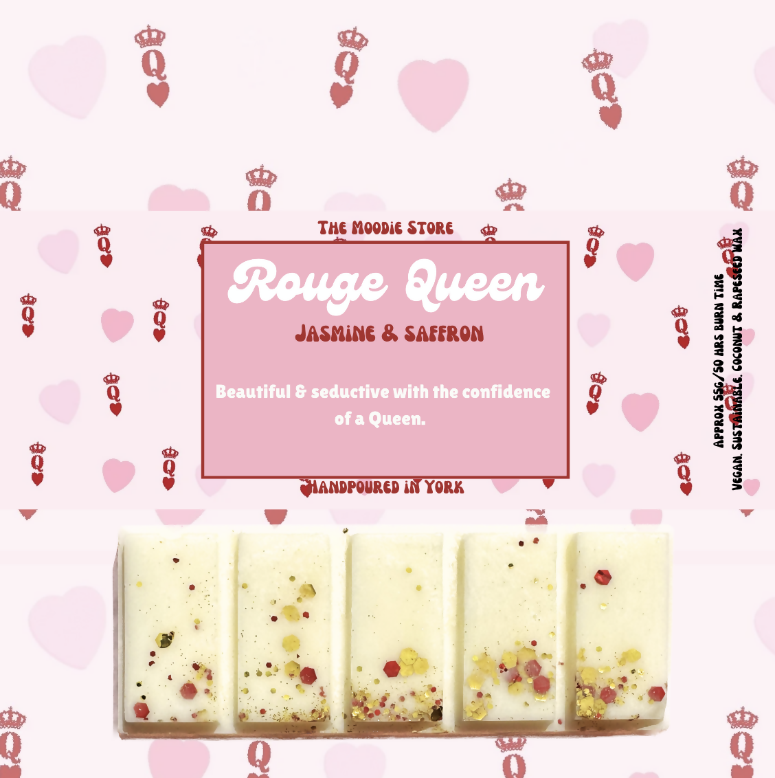 The Rouge Queen - Saffron & Jasmine Perfume Inspired Vegan Wax Melt Snap Bar