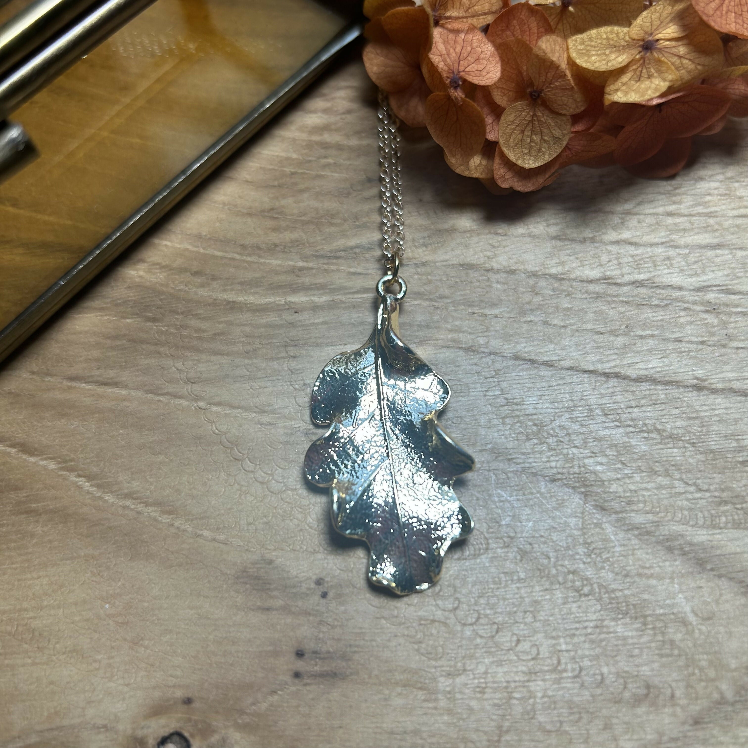 Lovely Gold Plated Leaf Necklace