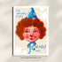 Blue Clown Print