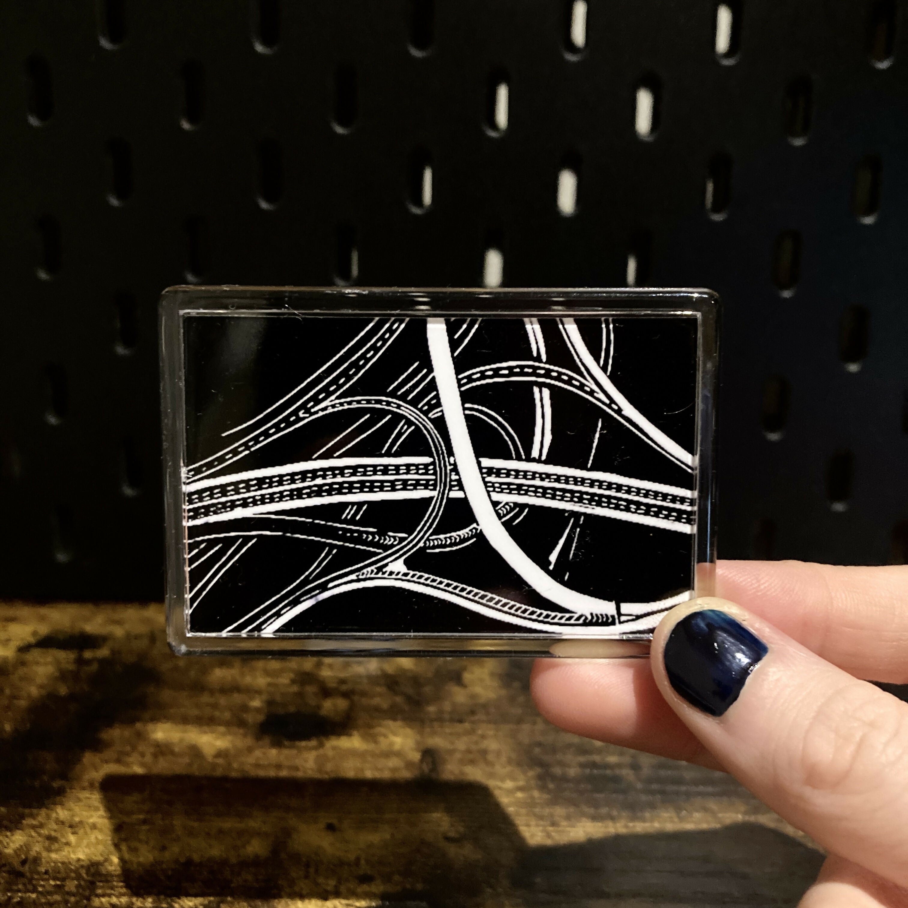 Magnet - Digital print of Spaghetti Junction lino