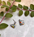 Funky Pattern Collection - Small Heart Polymer Clay Earrings