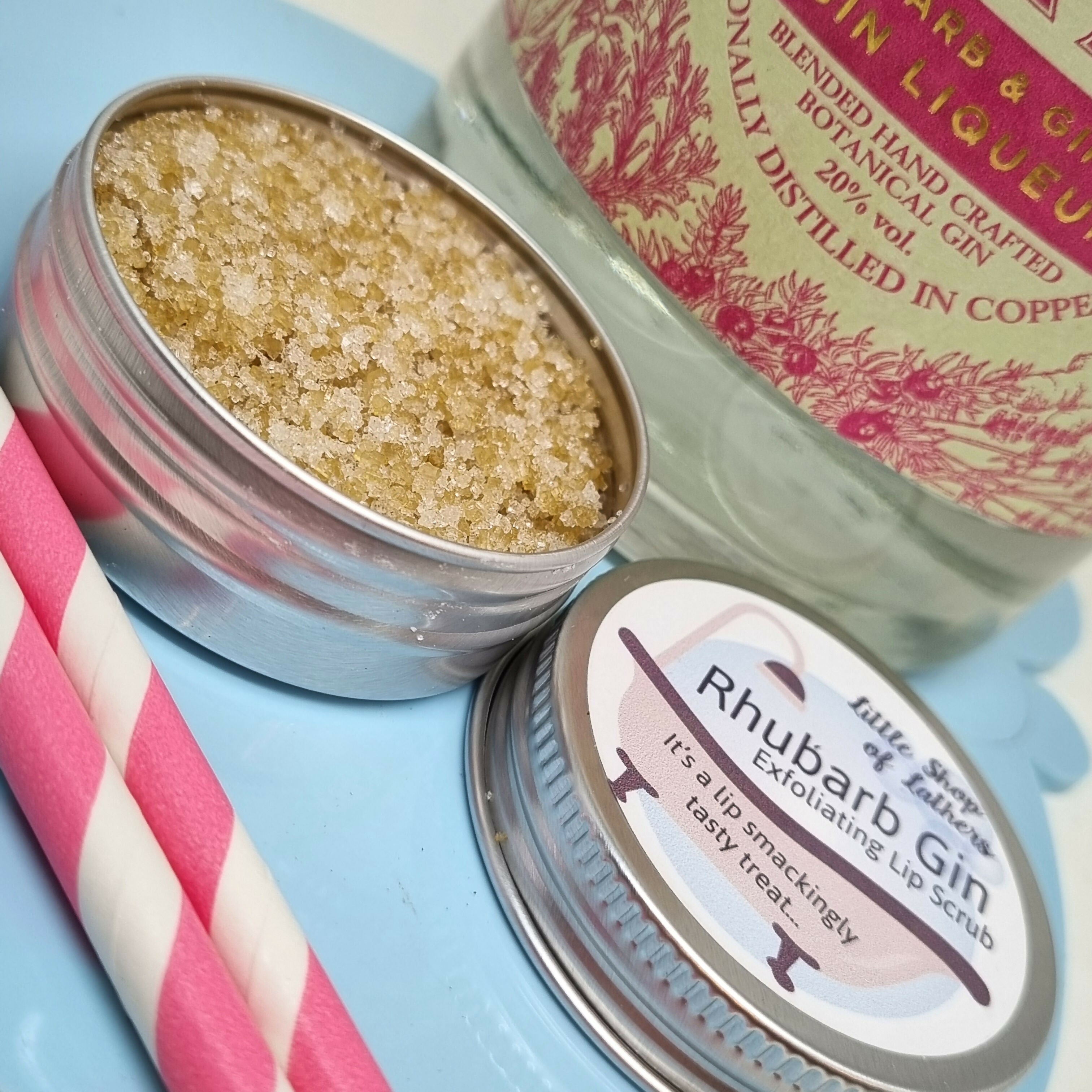 Exfoliating Lip Sugar Scrub - Rhubarb Gin