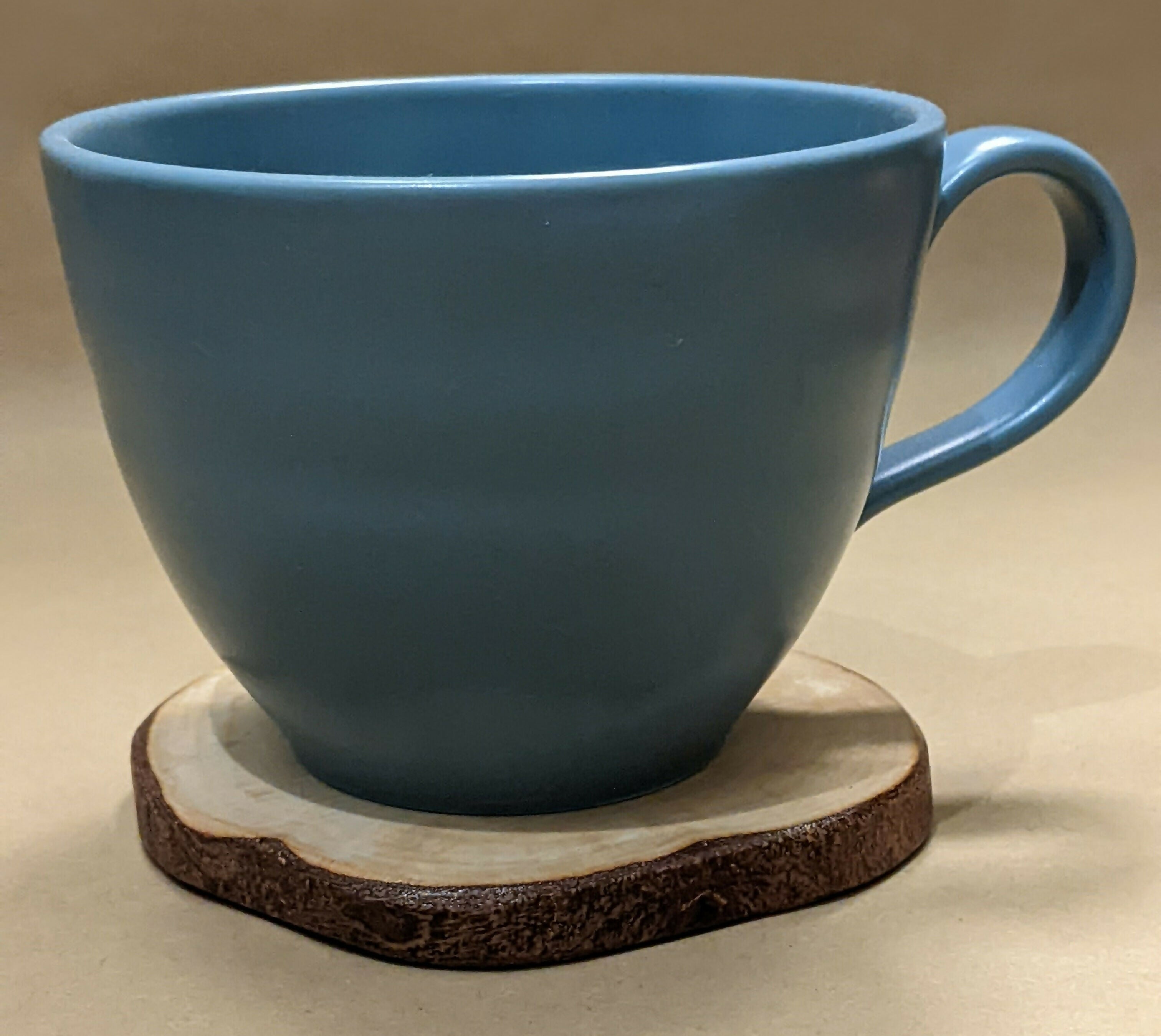 Rustic Birch Wood Coasters: Natural Edge, Set of 4