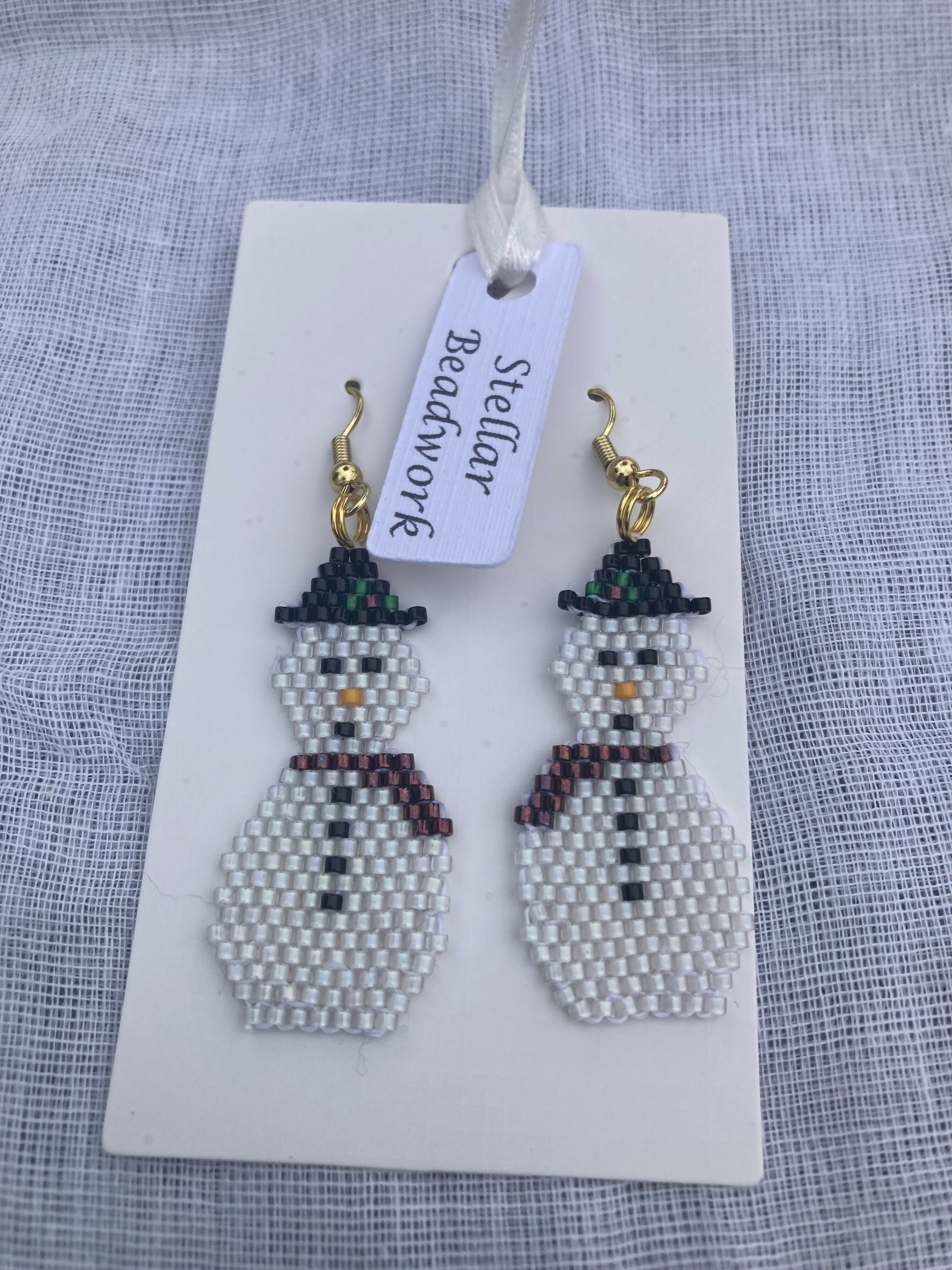 Snowman Earrings