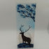 Fused Glass Silhouette Stag Tealight