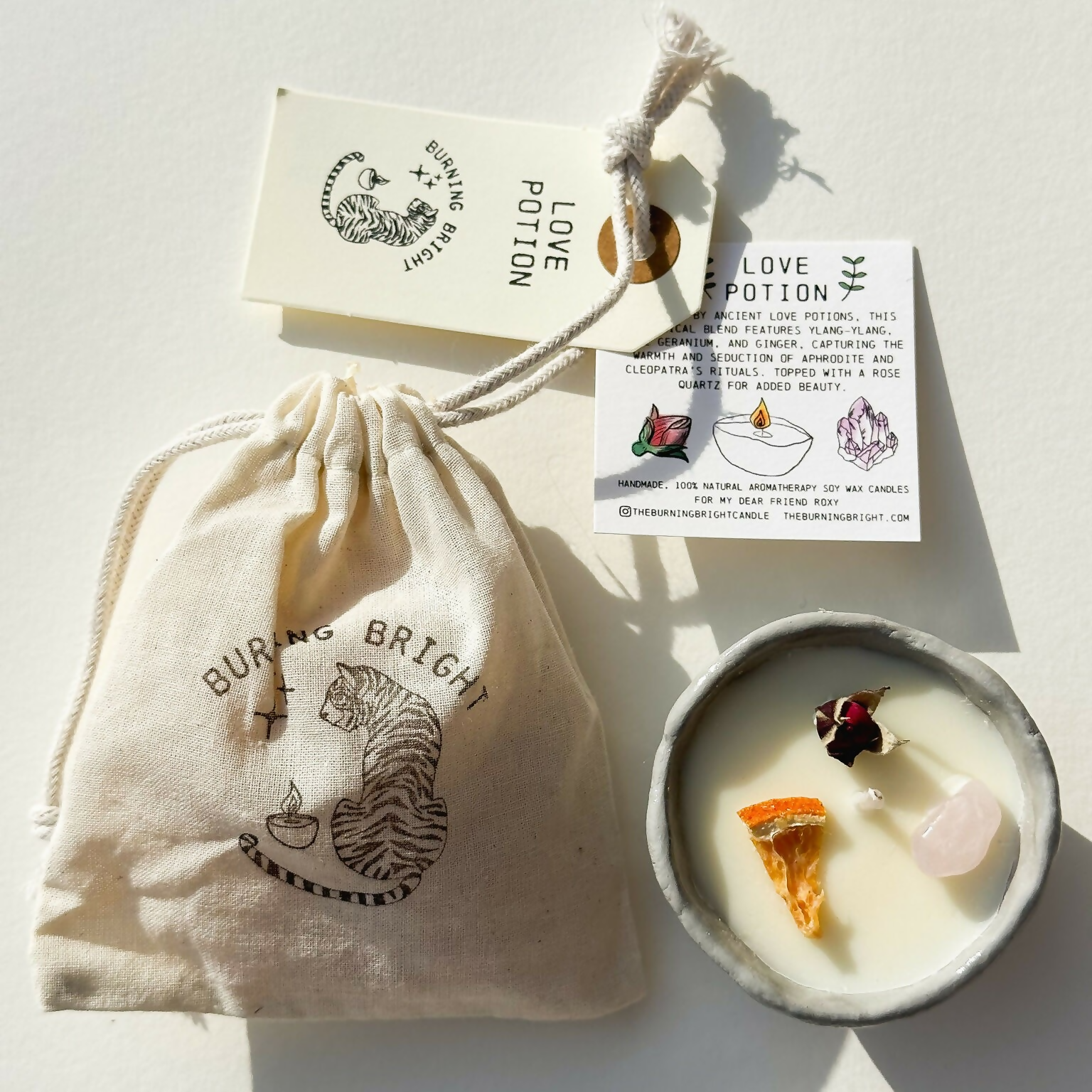 Love Potion Pinch Pot Aromatherapy Candle