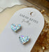 MINI ACRYLIC HEART EARRINGS