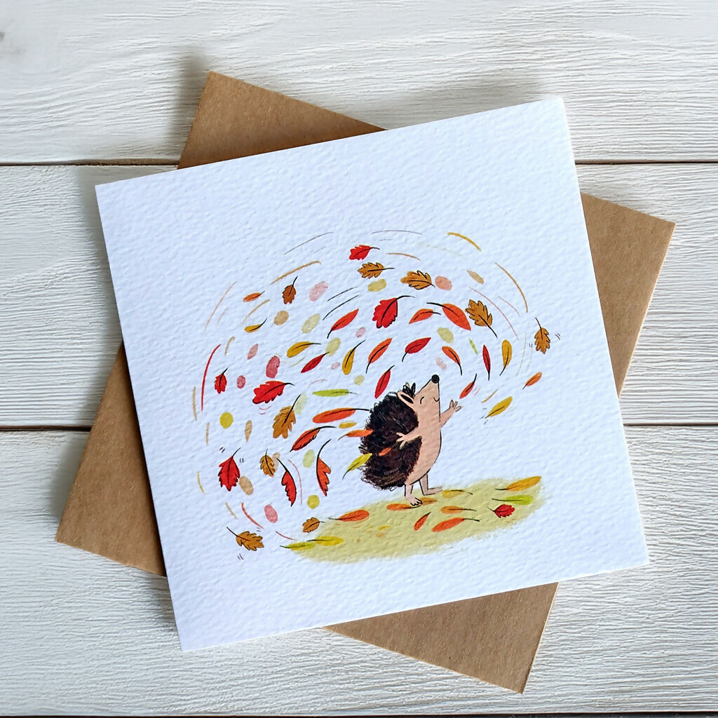 Hedgehog Celebration Greeting Card