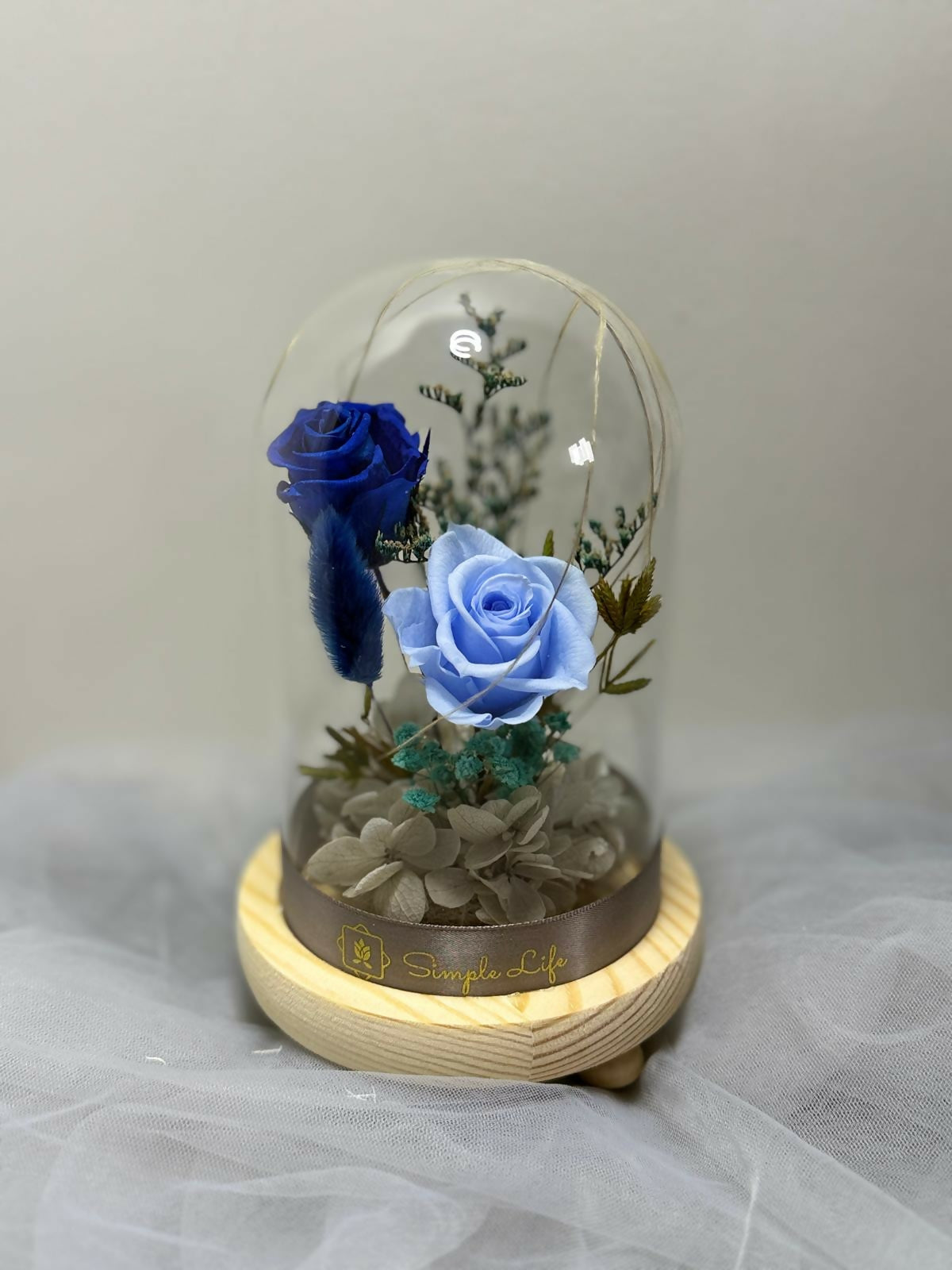 Preserved Flower Glass Dome