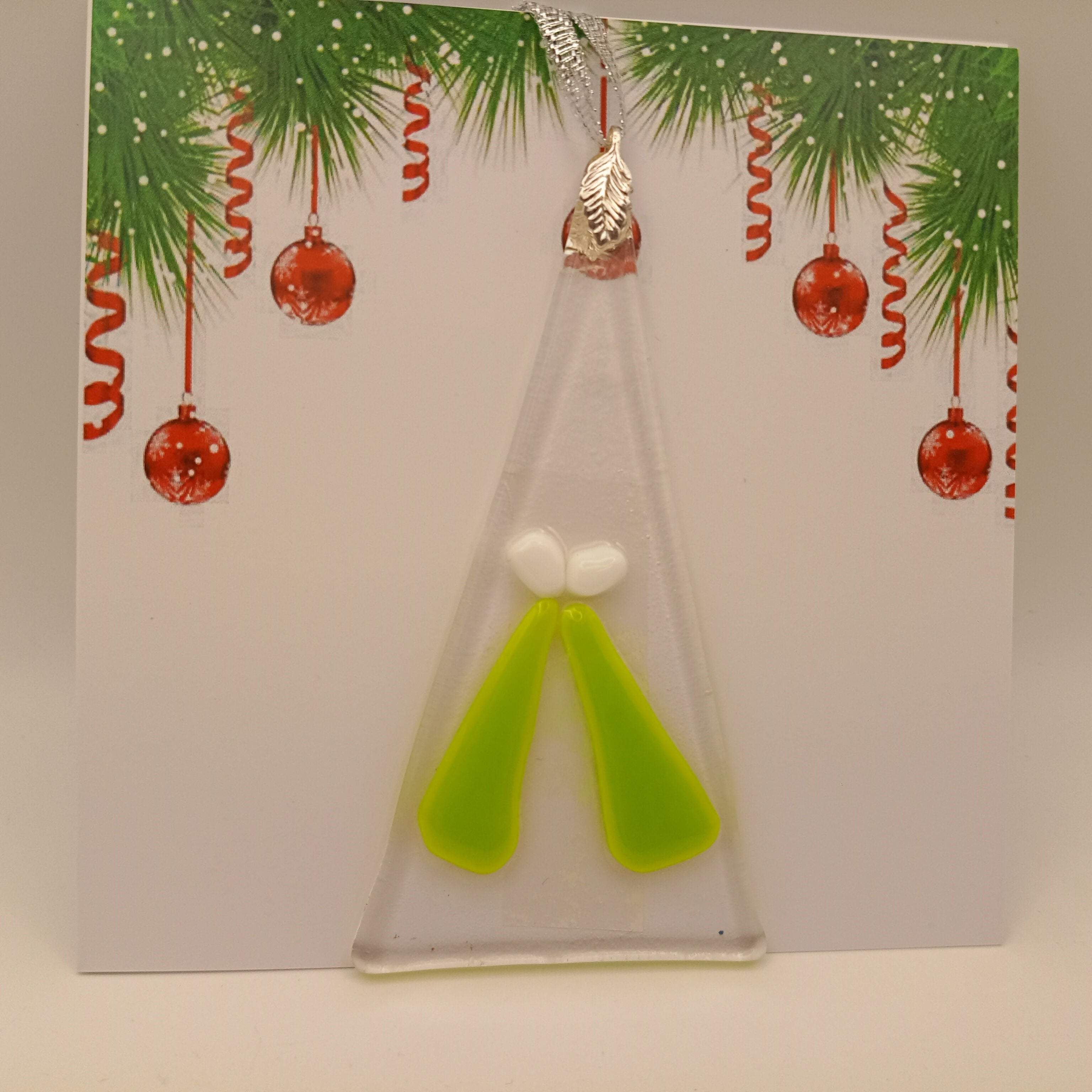 Fused Glass Christmas Card