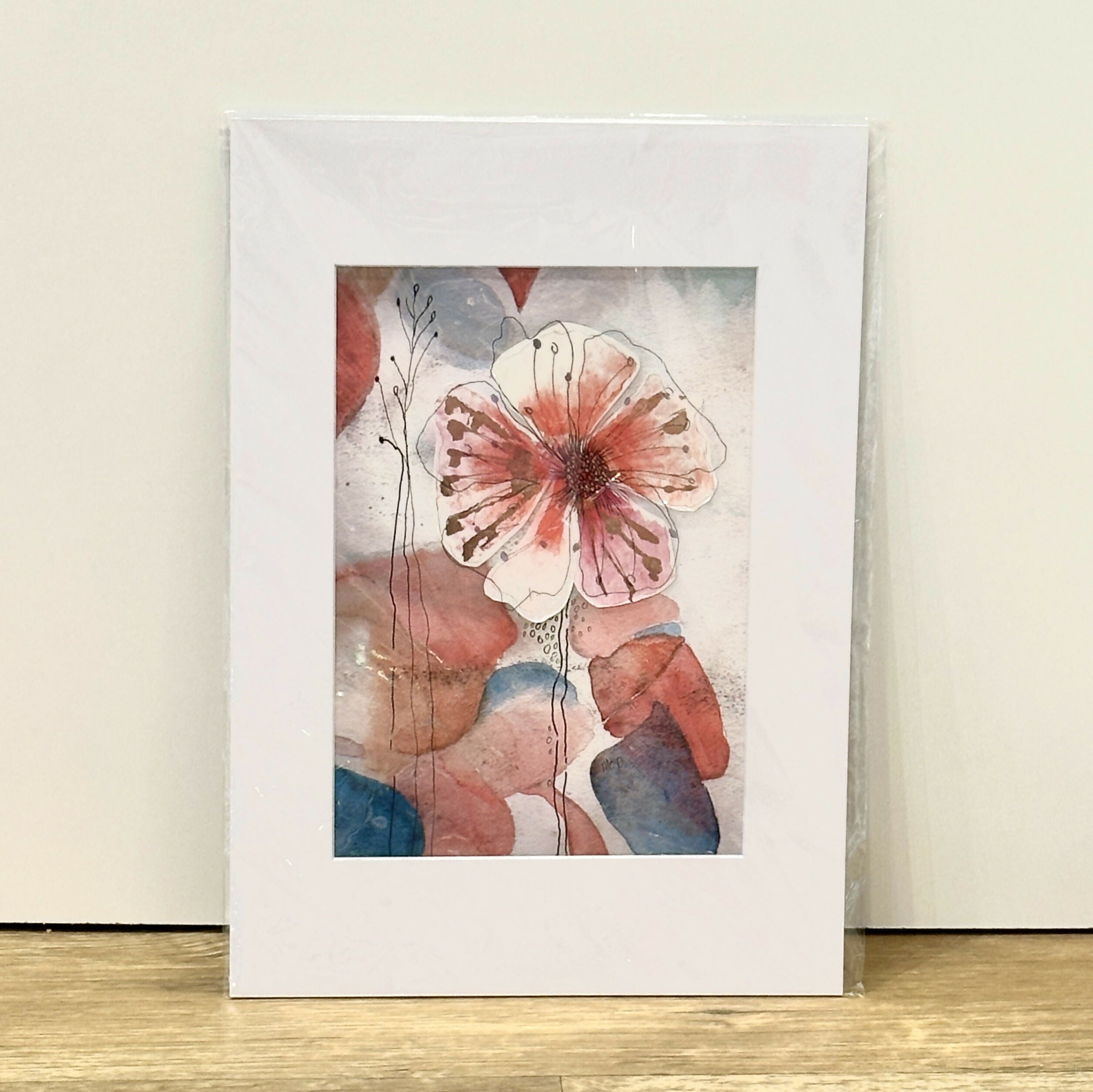 Watercolour Botanical A3 Mounted
