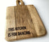 Engraved Mango Wood Paddle Board - This Kitchen Is For Dancing