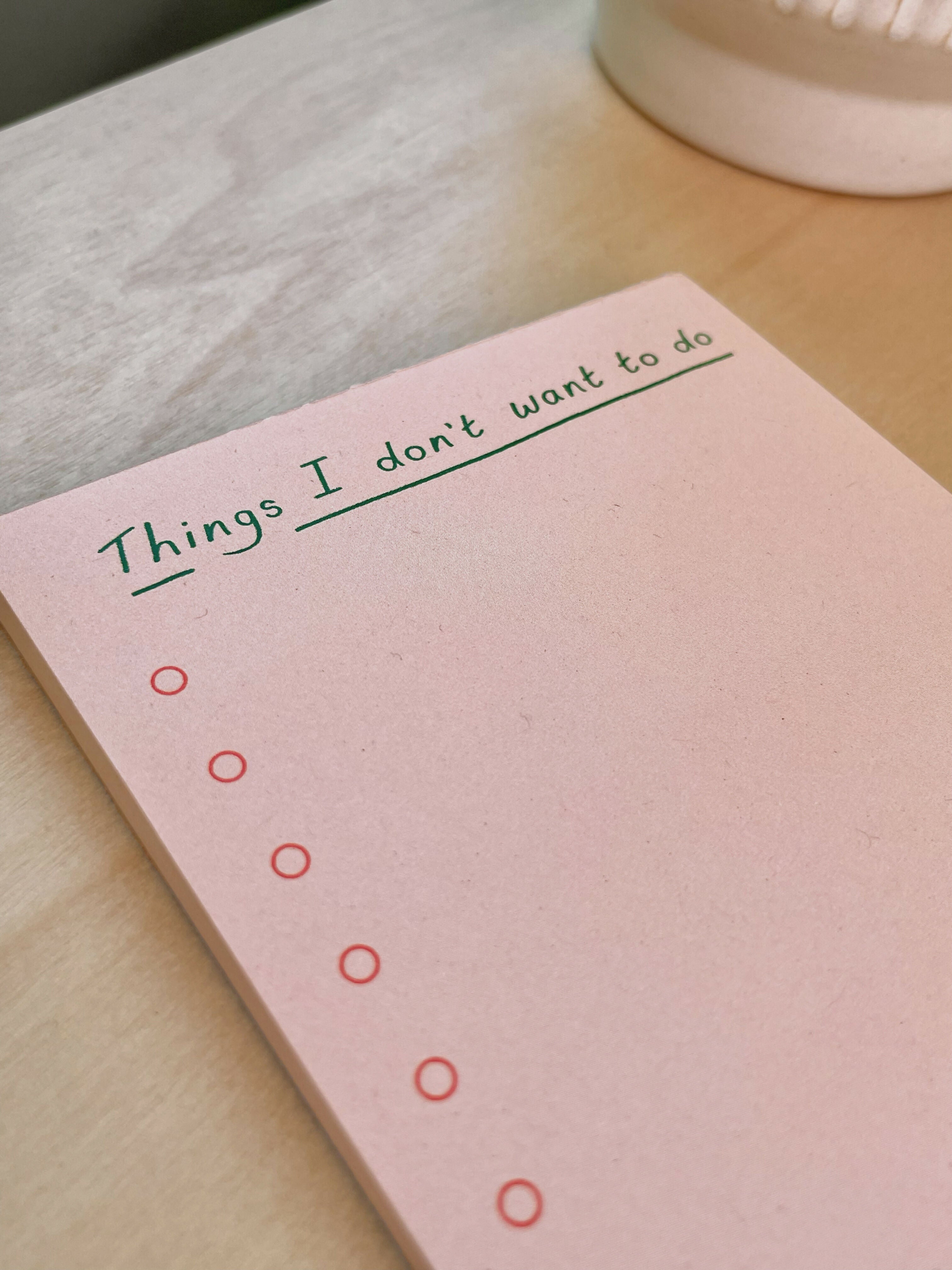 Don't Want To Long Notepad