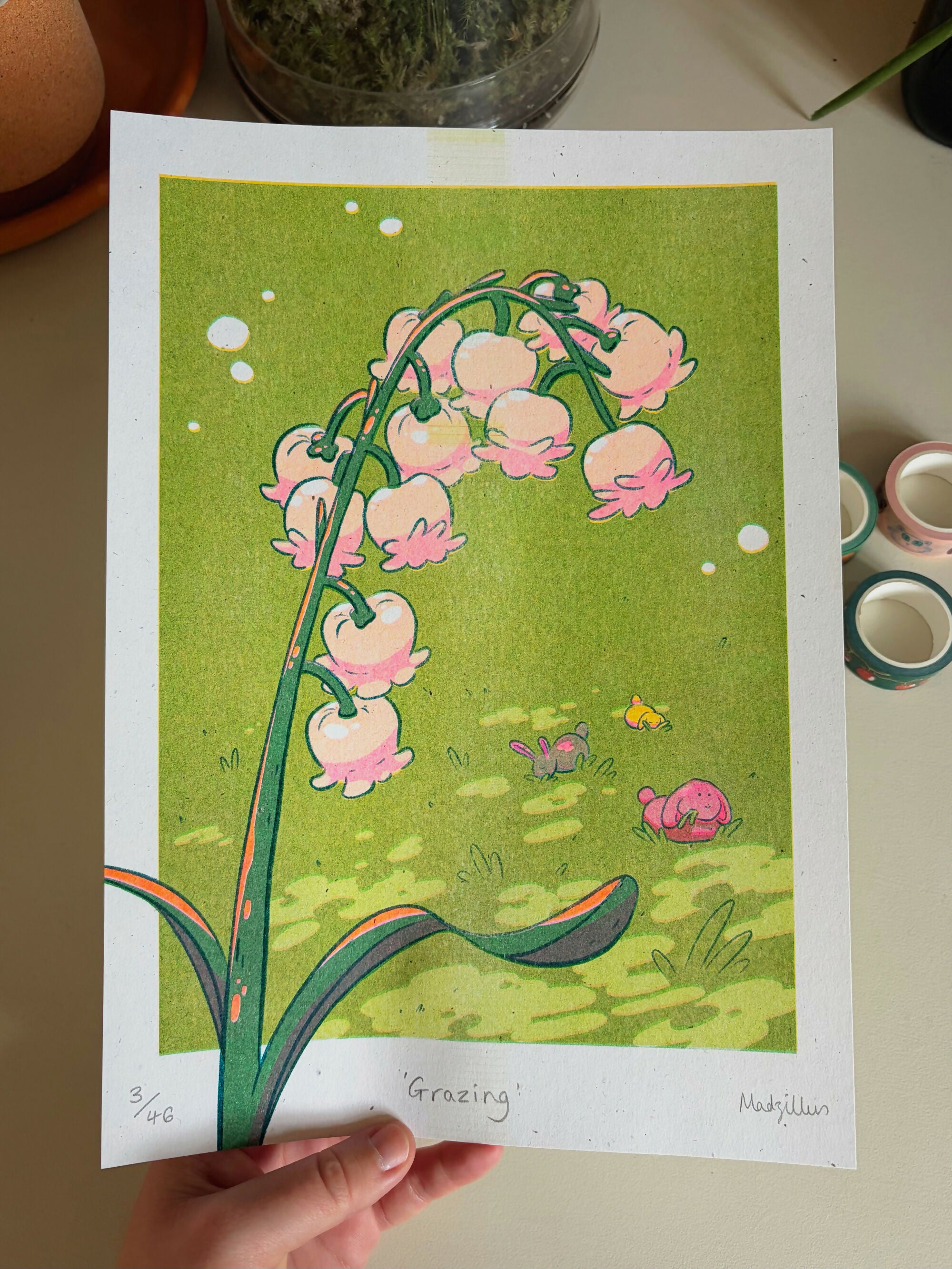 Grazing Riso Print